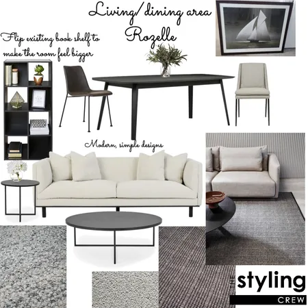 Living/dining Rozelle Interior Design Mood Board by The Styling Crew on Style Sourcebook