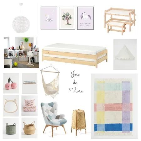 Suzana kids room Interior Design Mood Board by Designful.ro on Style Sourcebook