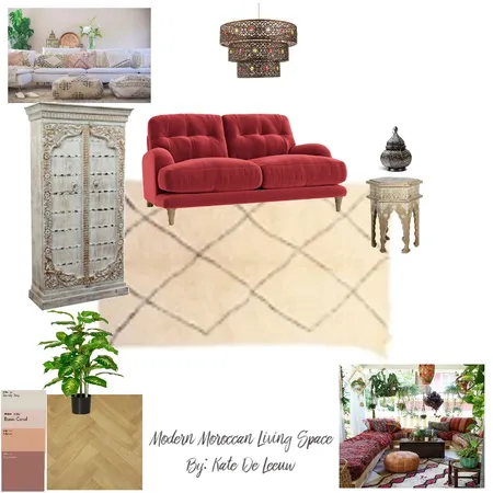 MODERN MOROCCAN LIVING ROOM-2 Interior Design Mood Board by KATE on Style Sourcebook