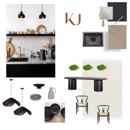 black cane kitchen Interior Design Mood Board by kloud interiors on Style Sourcebook