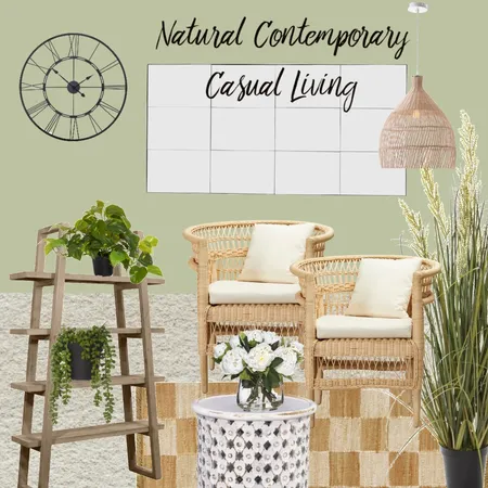 Natural Contemporary Living Interior Design Mood Board by L-A on Style Sourcebook