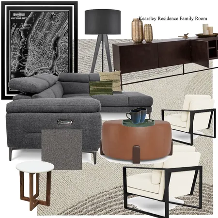 Kearsley Residence Family Room M3 Interior Design Mood Board by ODR Interiors on Style Sourcebook