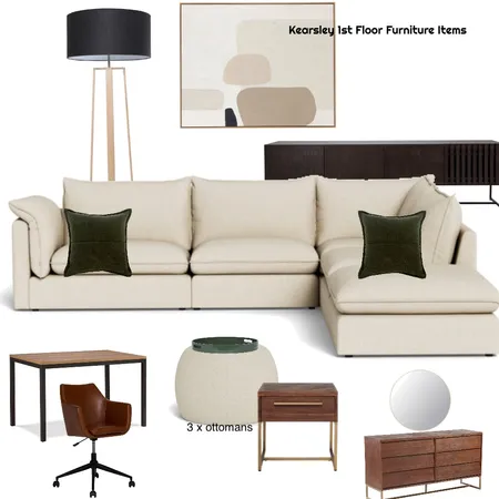 Kearsley 1st Floor Furniture Items Interior Design Mood Board by ODR Interiors on Style Sourcebook