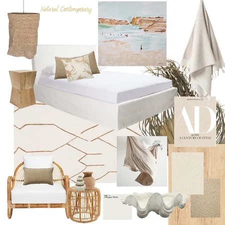 Natural Contemporary Bedroom Interior Design Mood Board by Sage & Cove Interiors on Style Sourcebook
