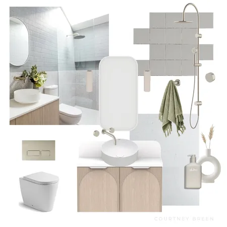 Calming ensuite bathroom Interior Design Mood Board by White Soul Studio on Style Sourcebook