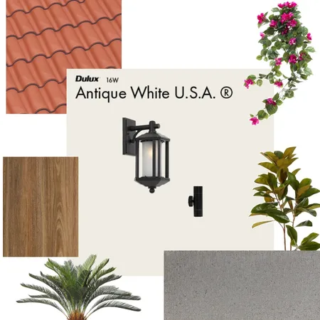 front exterior black and teak Interior Design Mood Board by Tashnami on Style Sourcebook