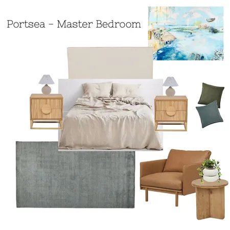 Portsea- Master Bedroom Interior Design Mood Board by PennySHC on Style Sourcebook