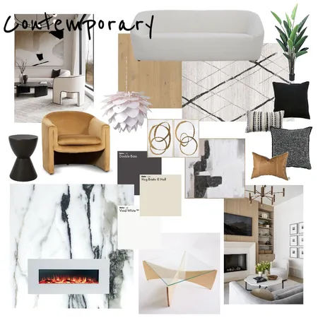 Contemporary Mood Board Interior Design Mood Board by Blackbird Studio on Style Sourcebook