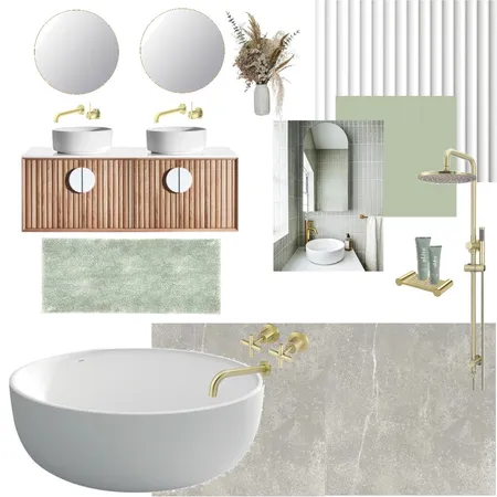 sage bathroom Interior Design Mood Board by Emily Fox on Style Sourcebook