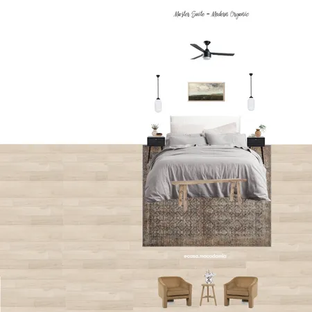 Master Suite - Modern Organic (Billie - Trent - Velvet Chair) Interior Design Mood Board by Casa Macadamia on Style Sourcebook