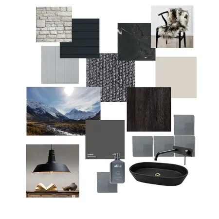 Dark Scheme Interior Design Mood Board by SnowFox Build on Style Sourcebook