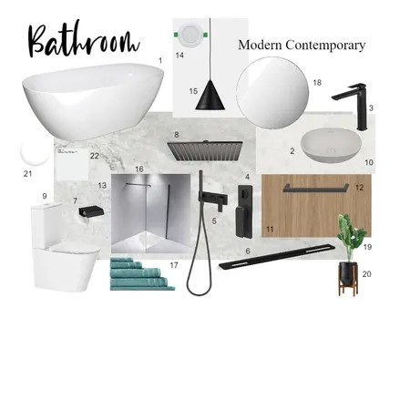 Bathroom Interior Design Mood Board by PaulineHenderson on Style Sourcebook