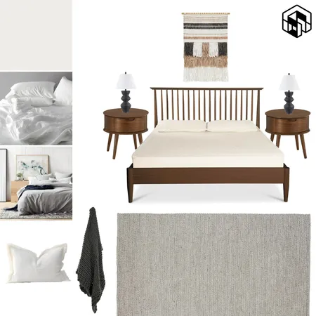 Neutral Boho Contemporary Bedroom Interior Design Mood Board by Seion Interiors on Style Sourcebook