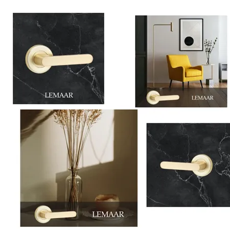 Brushed Brass door handles Interior Design Mood Board by Door hardware on Style Sourcebook