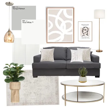 Caz lounge gold accents Interior Design Mood Board by Botanic Interiors on Style Sourcebook