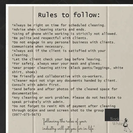 Black And White Cleaning Co Rules Interior Design Mood Board by Gia123 on Style Sourcebook