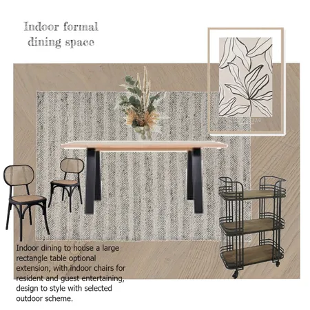 Indoor dining space Interior Design Mood Board by Leanne Martz Interiors on Style Sourcebook