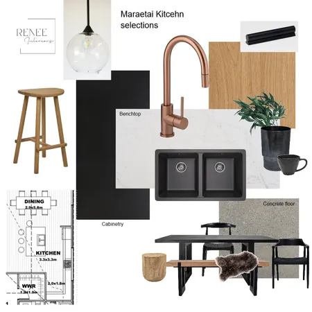 Maraetai kitchen moodboard Interior Design Mood Board by Renee Interiors on Style Sourcebook