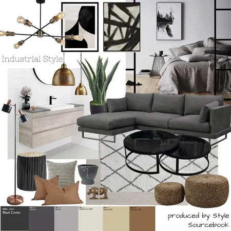 industrial Interior Design Mood Board by Myamya on Style Sourcebook