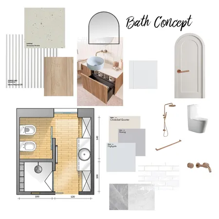 Bathroom Concept Interior Design Mood Board by CleoAva on Style Sourcebook
