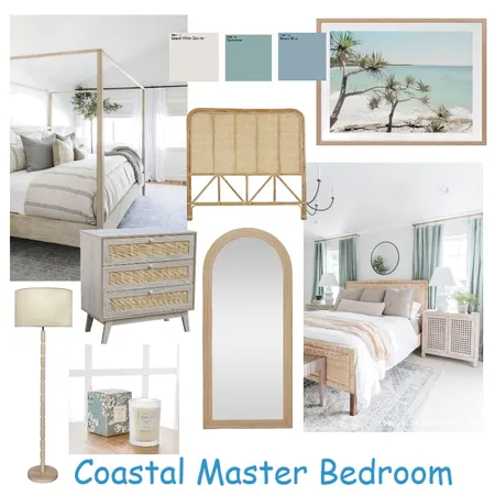 Coastal Master Bedroom Interior Design Mood Board by Savvi Home Styling on Style Sourcebook