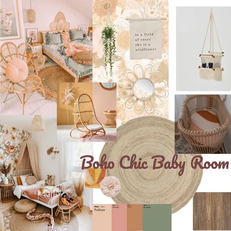 Boho Nursery Interior Design Mood Board by bre_lynn on Style Sourcebook