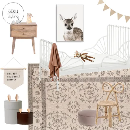 girls bedroom Interior Design Mood Board by Sisu Styling on Style Sourcebook