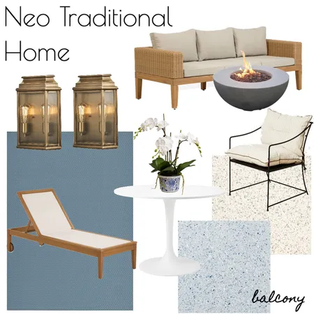 NEO TRAD HOME - Primary Bedroom Balcony Interior Design Mood Board by RLInteriors on Style Sourcebook