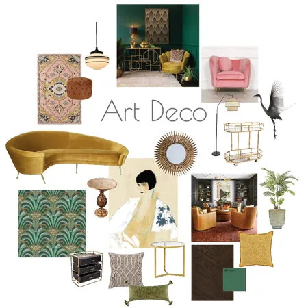Art Deco Interior Design Mood Board by Karli Scott on Style Sourcebook