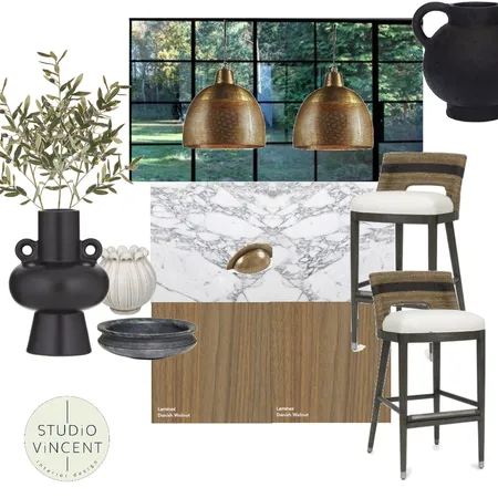Kitchen Island Interior Design Mood Board by Studio Vincent on Style Sourcebook