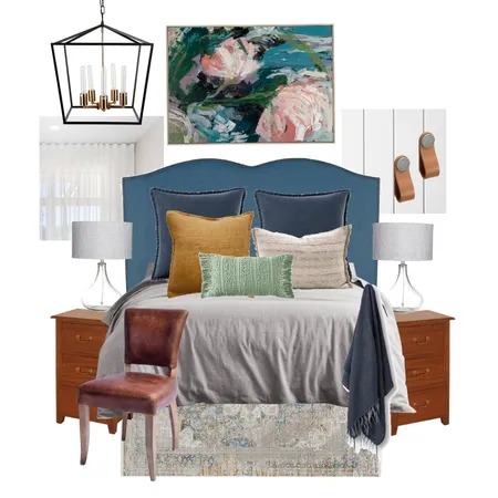 The Block - Ankur and Sharon's Guest Bedroom Interior Design Mood Board by The Blue Space on Style Sourcebook