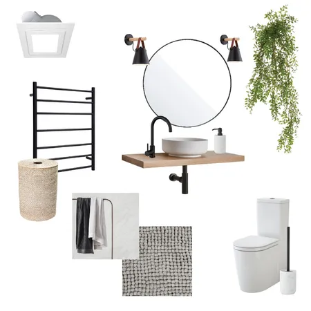 Scandi-Japandi Bathroom Interior Design Mood Board by Czarina on Style Sourcebook
