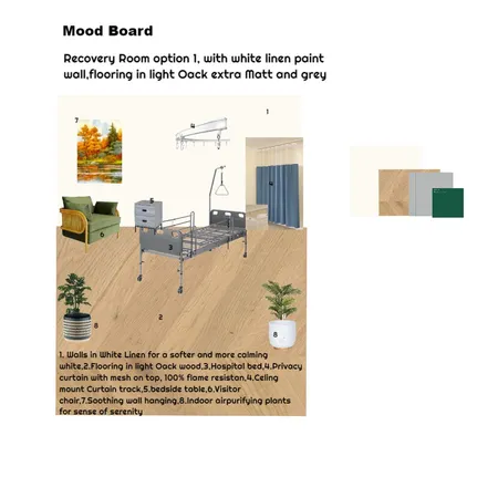 Jinjia Recovery Room option1 Interior Design Mood Board by Asma Murekatete on Style Sourcebook
