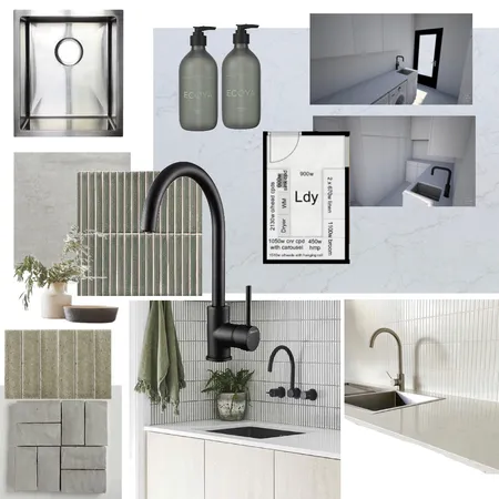 laundry Interior Design Mood Board by Rhiannon Lee, Oleander & Finch Interiors on Style Sourcebook