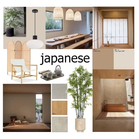 Japanese Interior Design Mood Board by Peak Projects on Style Sourcebook
