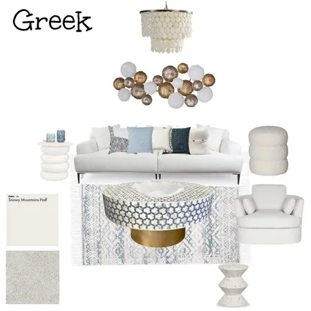 Greek-Mediterranean Interior Design Mood Board by temi on Style Sourcebook