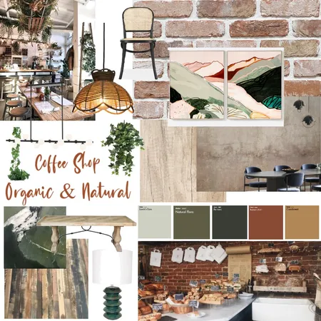 Organic, Natural Coffee Shop Interior Design Mood Board by Snaz-Designs on Style Sourcebook