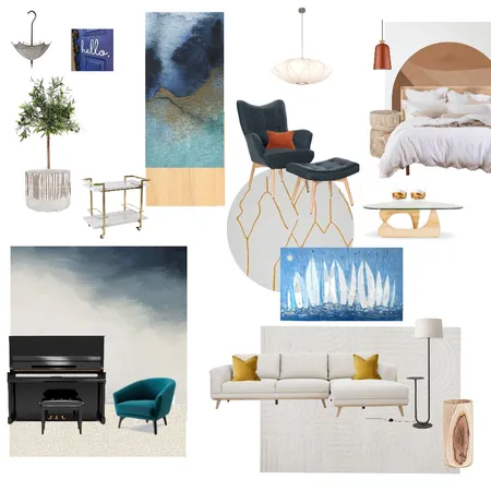 Laidback Coastal Interior Design Mood Board by mystoryco. on Style Sourcebook