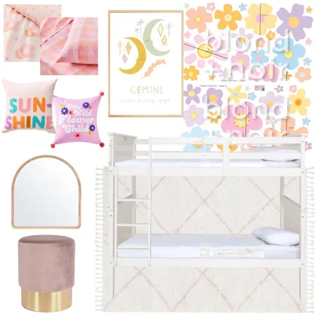 Layla & Ava's room Interior Design Mood Board by 22ndhomestyling on Style Sourcebook