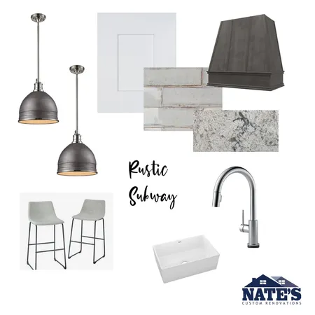 rustic subway Interior Design Mood Board by lincolnrenovations