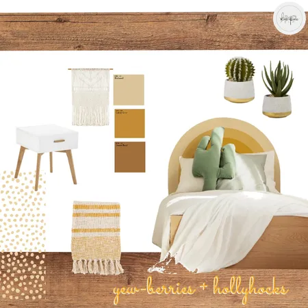 Yew-berries and hollyhocks Interior Design Mood Board by olive+pine