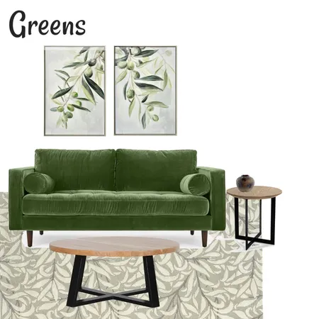 Greens Interior Design Mood Board by Ledonna on Style Sourcebook