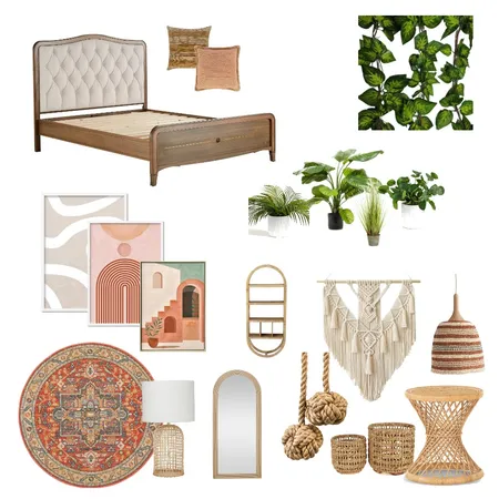 BOHO BEDROOM Interior Design Mood Board by willxhib on Style Sourcebook