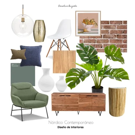 Loft Nórdico Contemporáneo Interior Design Mood Board by Caroqmo on Style Sourcebook