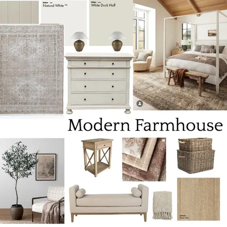 Modern Farmhouse Interior Design Mood Board by Rebecca Clark Design on Style Sourcebook