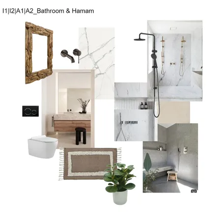 GR_I1.I2.A1.A2_BATHROOM & HAMAM Interior Design Mood Board by Dotflow on Style Sourcebook