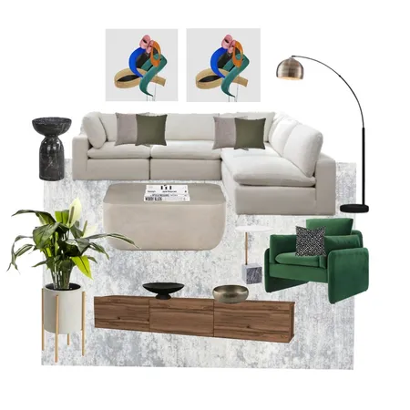 C+O Living Room 2 Interior Design Mood Board by Think Modern on Style Sourcebook