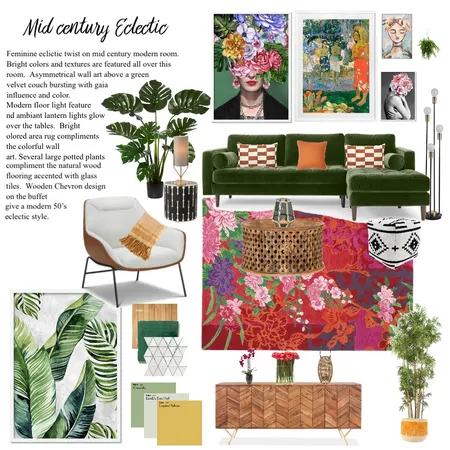Mid century modern Interior Design Mood Board by Shattoblue on Style Sourcebook