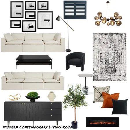 Contemporary Living Room- SM2 Interior Design Mood Board by Nothando on Style Sourcebook