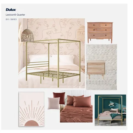 Mia's bedroom look 1 Interior Design Mood Board by Kemina Interior Styling on Style Sourcebook